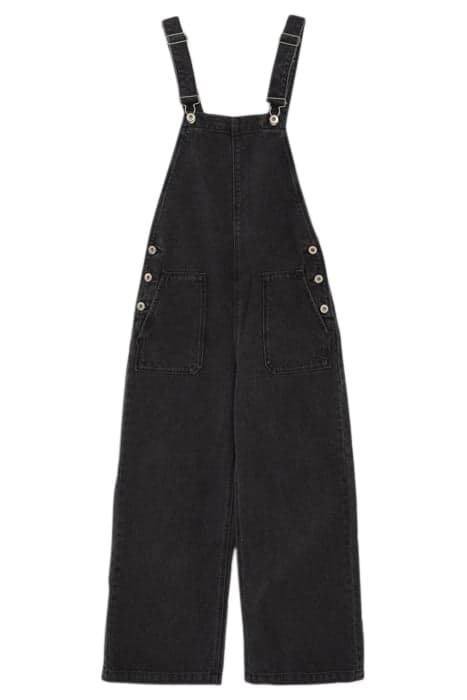 GIRL’S GREY DENIM DUNGAREES BLACK USED by IKKS