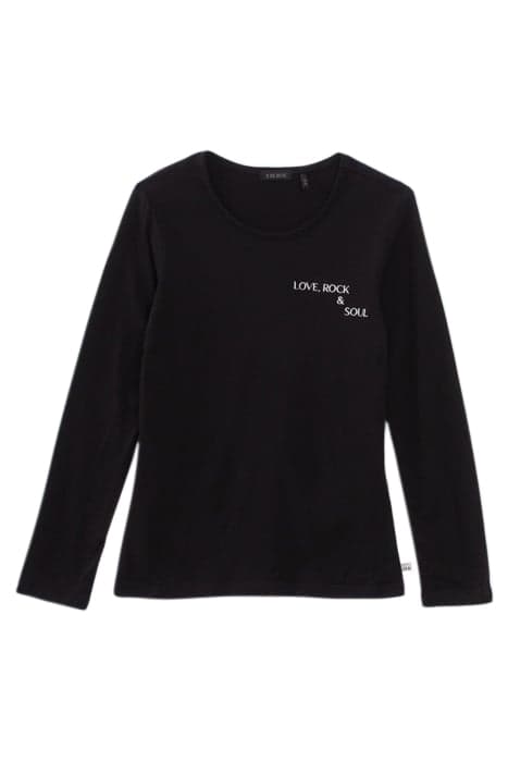 GIRL'S CHEST EMBROIDERY T-SHIRT BLACK by IKKS