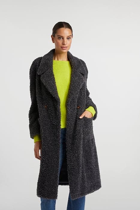 TEDDY COAT ANTHRACIT GREY by Rich & Royal