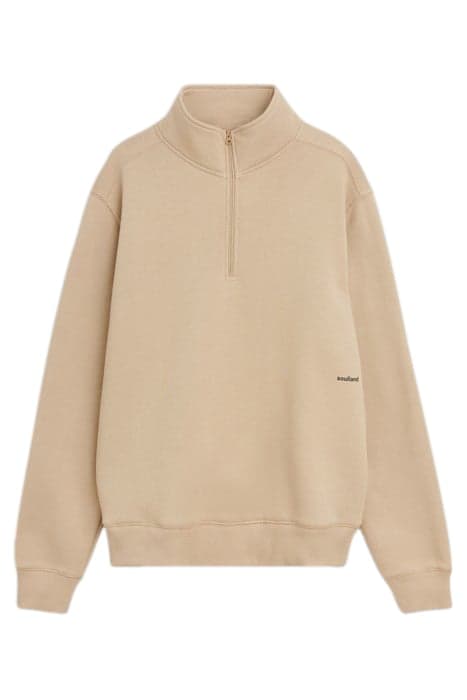 KEN HALF ZIP SWEATSHIRT BEIGE by Soulland