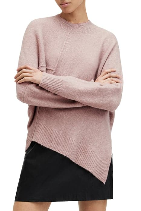 LOCK CREW NECK PASHMINA PINK by AllSaints