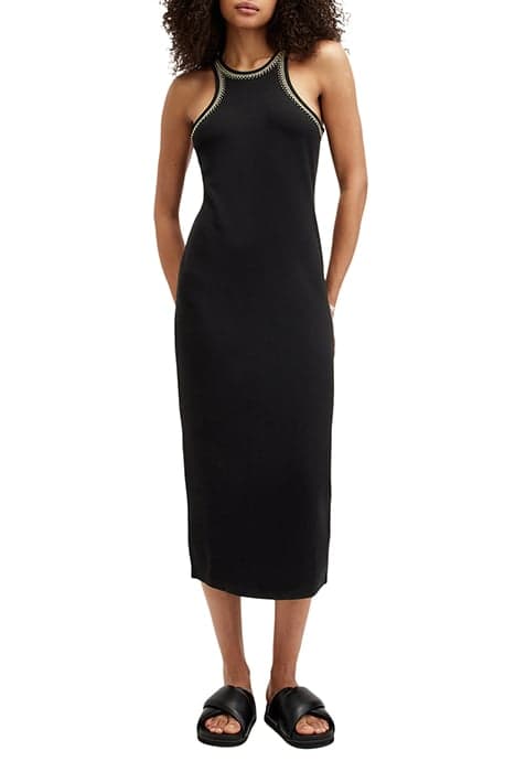 CASSIDY EMB DRESS BLACK by AllSaints