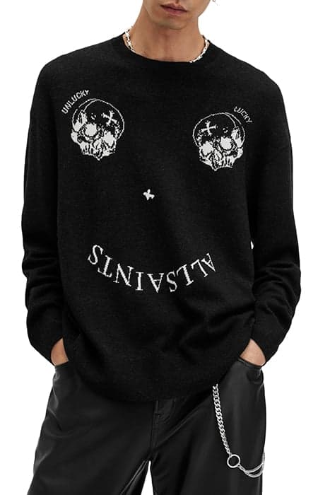 SMILE SAINTS CREW CINDER BLACK/ECRU by AllSaints