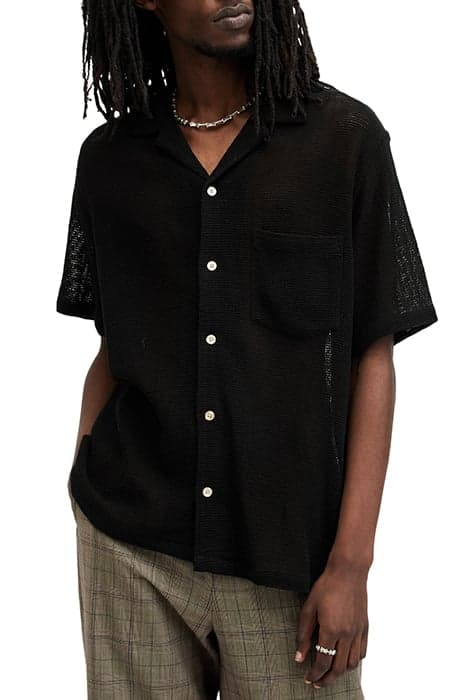 SORTIE SS SHIRT LIQUORICE BLACK by AllSaints