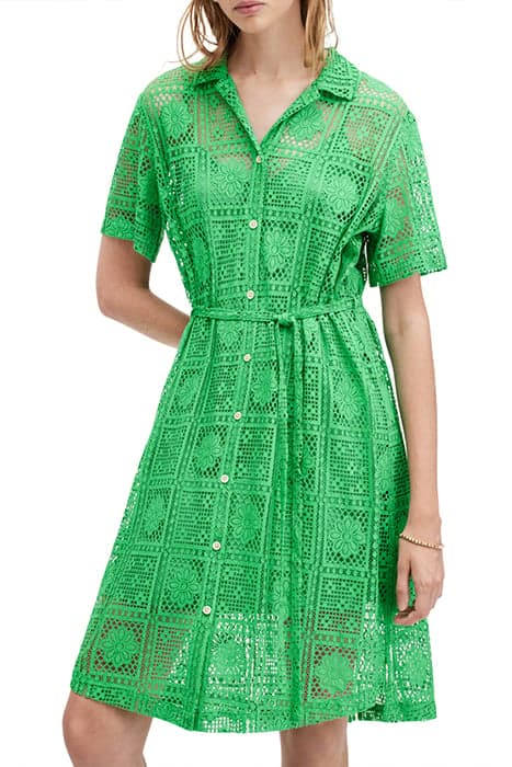 ATHEA CROCHET DRESS SPECTRA GREEN by AllSaints