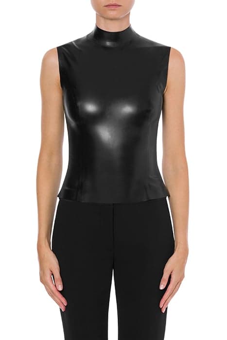 LATEX TOP BLACK by Moschino