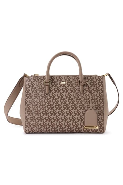 BELLE SM SATCHEL CHINO/TOFFEE by DKNY