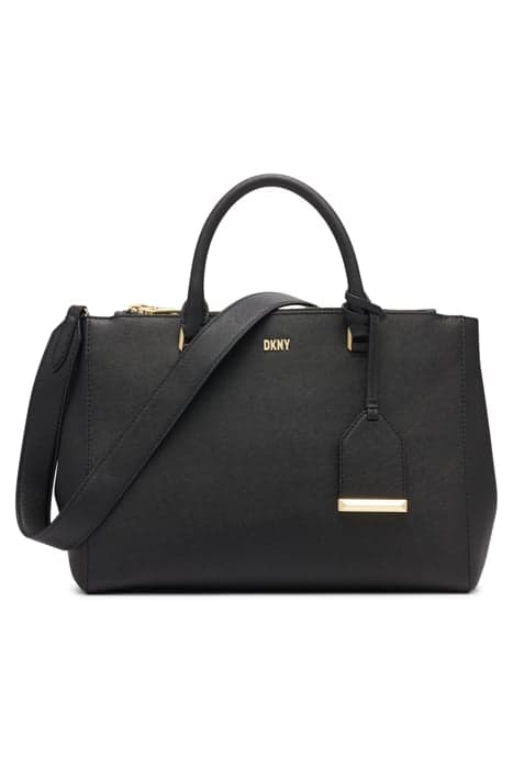 BELLE SATCHEL BLK/GOLD by DKNY