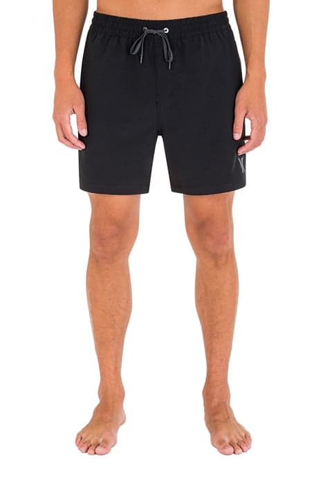 ONE AND ONLY SOLID VOLLEY 17 BOARDSHORT BLACK by Hurley