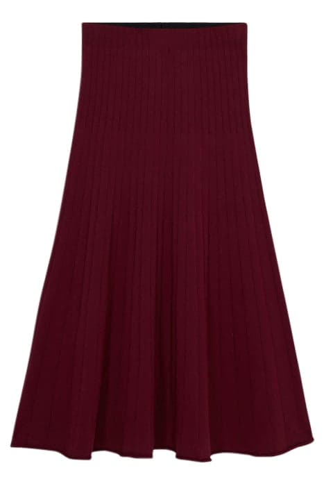 Pleated knit midi skirt by Oltre