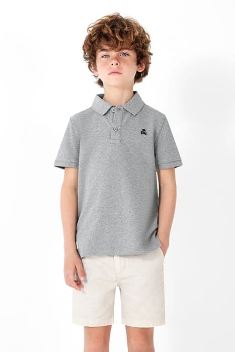 NOS BASIC POLO KIDS GREY MELANGE by Scalpers