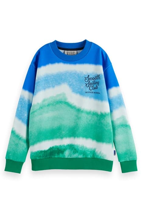 RELAXED-FIT TIE-DYED SWEATSHIRT GRADIENT ALLOVER by Scotch & Soda