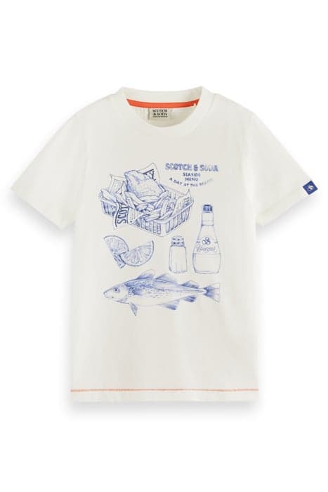 ARTWORK T-SHIRT OFF WHITE by Scotch & Soda