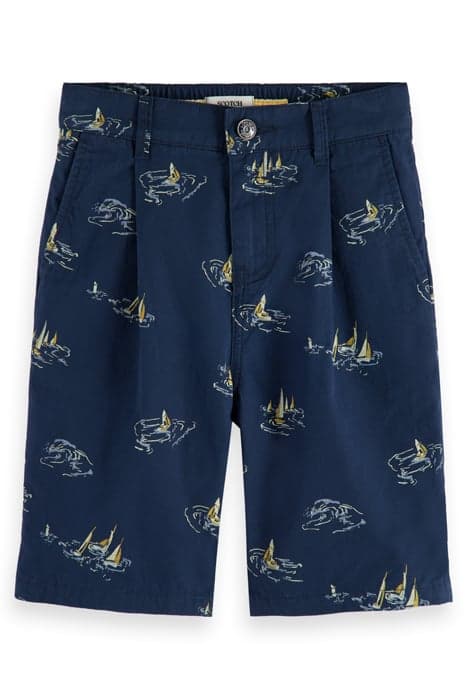 MID LENGTH - ALL-OVER PRINTED CHINO SHORT SAIL BOAT NIGHT MI by Scotch & Soda