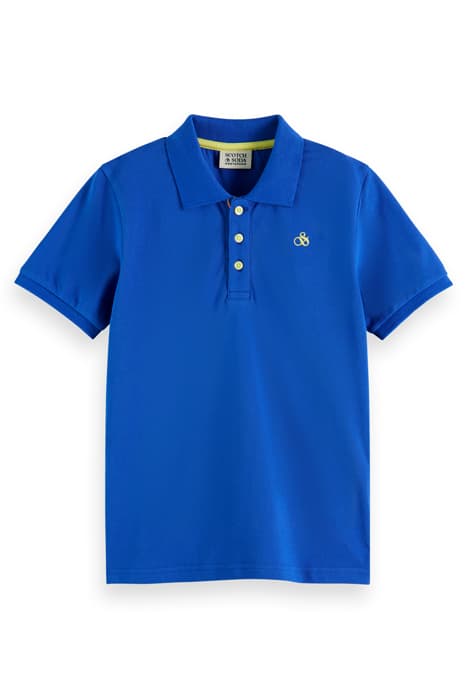 FABRIC-DYED POLO SHIRT HARBOUR BLUE by Scotch & Soda