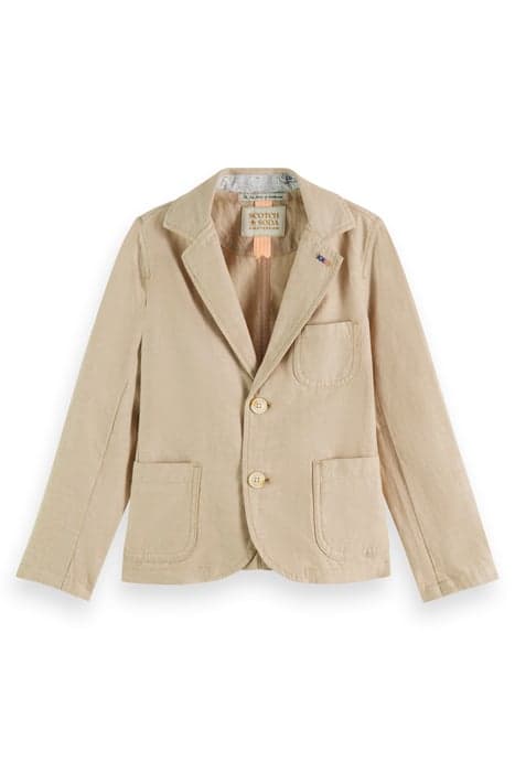 COTTON LINEN BLAZER SEASTONE by Scotch & Soda