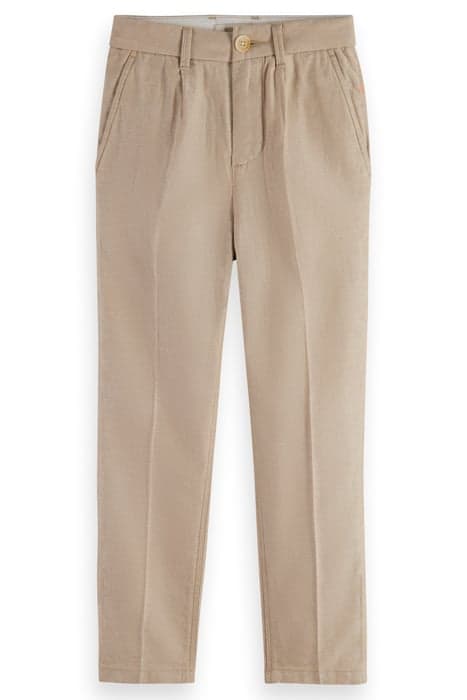 LOOSE-TAPERED-FIT - COTTON LINEN TWILL JOGGER SEASTONE by Scotch & Soda