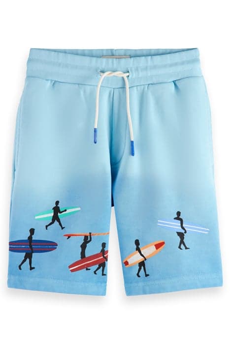 MID-LENGTH - DIP-DYED SWEATSHORTS BLUE LAGOON DIP DYE by Scotch & Soda