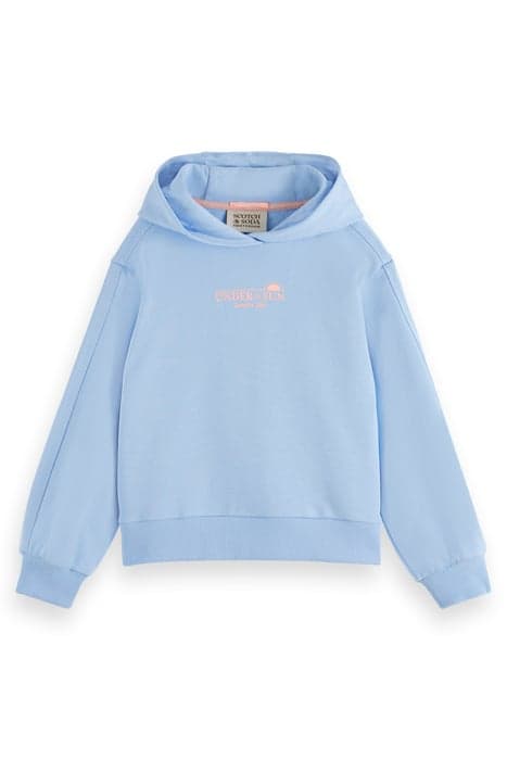 RELAXED-FIT HOODIE SKY BLUE by Scotch & Soda