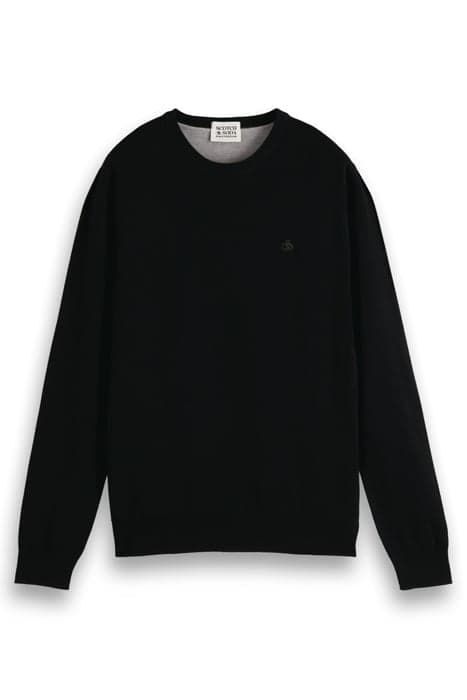 ESSENTIALS - CLASSIC CREWNECK BLACK by Scotch & Soda