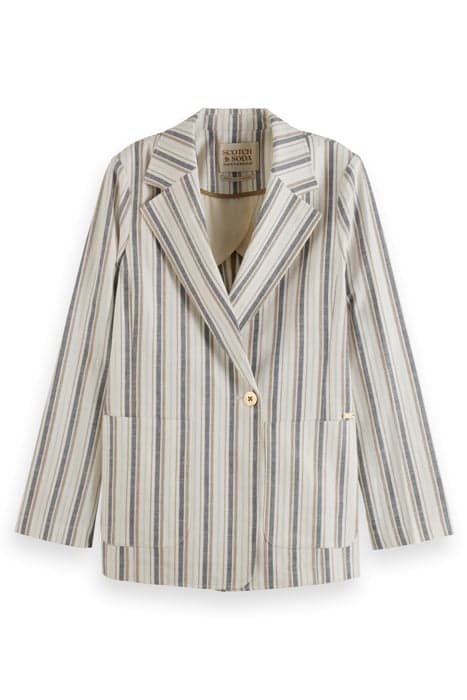 LUREX LINEN BLEND STRIPE BLAZER LUREX LINEN STRIPE by Scotch & Soda