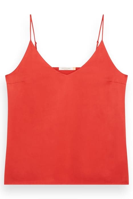 CAMISOLE WOVEN FRONT JERSEY BACK RUSTIC CORAL by Scotch & Soda