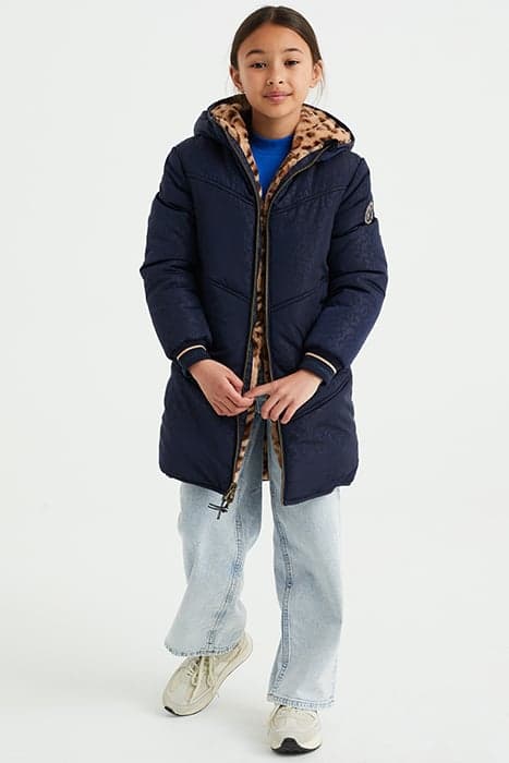 JACKET REVERSIBLE PARKA DARK BLUE by WE Fashion