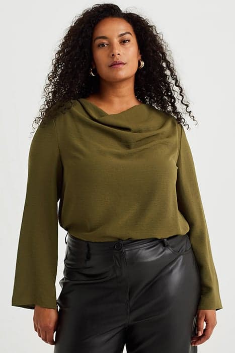 BLOUSE DARK GREEN by WE Fashion