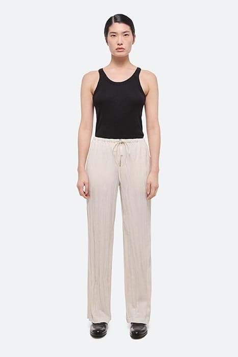 CRUSH DRAWSTRING PANT IVORY by Helmut Lang