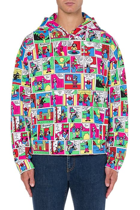 MOSCHINO COMICS HOODIE MULTICOLOR by Moschino