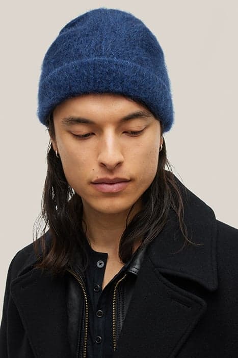 LENOIR BRUSHED CASHMERE BEANIE NIGHT SHADOW by John Varvatos