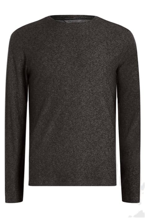 HARALSON REGULAR FIT LS CREW WITH TEXTU BLACK by John Varvatos