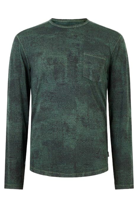 ATKINS LS CHIPPED WALL PRINTED BURNOUT C DRIED SAGE by John Varvatos