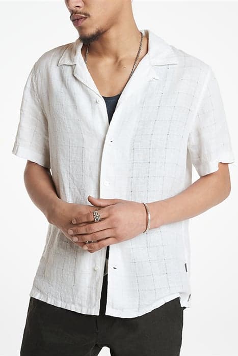 DANNY SS CAMP SHIRT WHITE by John Varvatos