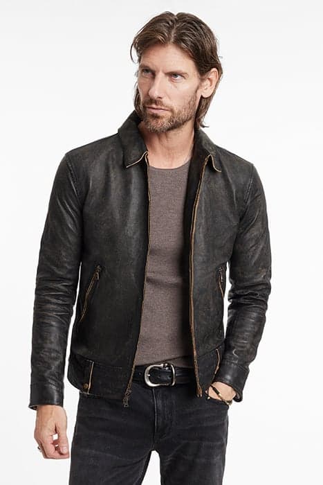 SORCHA HERITAGE BLOUSON - CF ZIPPER CLOS BROWN SUGAR by John Varvatos