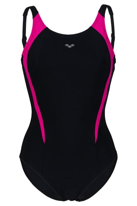 WOMEN'S BODYLIFT SWIMSUIT LOLA U BACK PA BLACK-ROSE VIOLET by Arena