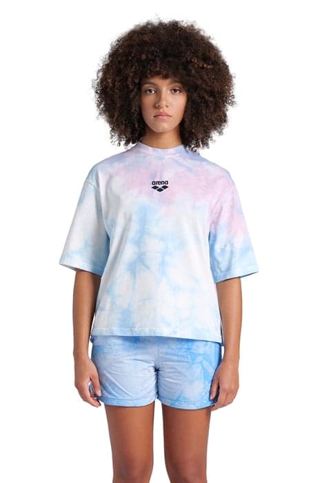 WOMEN'S SHIRT MPH CYAN MULTI TIE&DYE by Arena