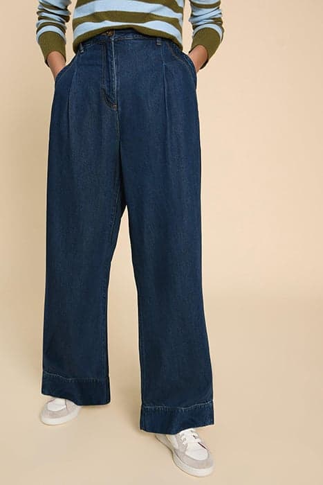 KERRY WIDE LEG DENIM TROUSER DARK DENIM by White Stuff