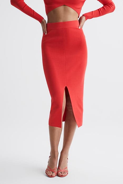 ERIN-KNITTED CO ORD CORAL by Reiss