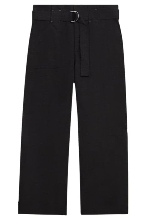 TEAKIE TENCEL LINEN TROUSER PURE BLACK by White Stuff