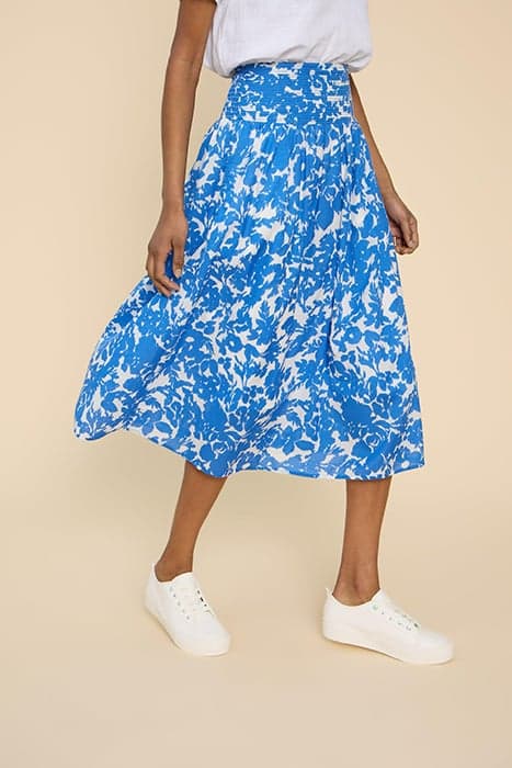 MAEVA SKIRT IVORY PRINT by White Stuff