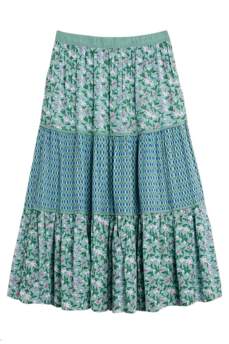 MABEL MIXED PRINT SKIRT TEAL PRINT by White Stuff