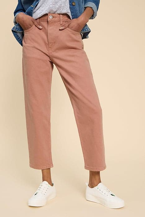 CHARLIE STRAIGHT CROP JEAN DUSTY PINK by White Stuff