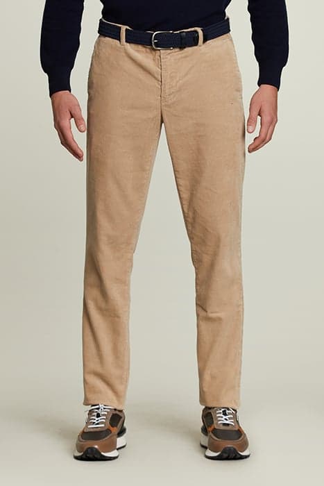 TIGHT FIT BASIC CORDUROY PANTS BEIGE by River Woods