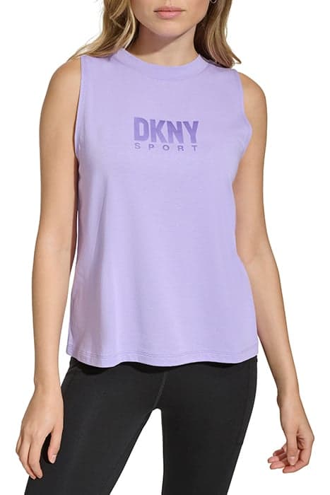 SATIN LOGO TANK TULIP by DKNY