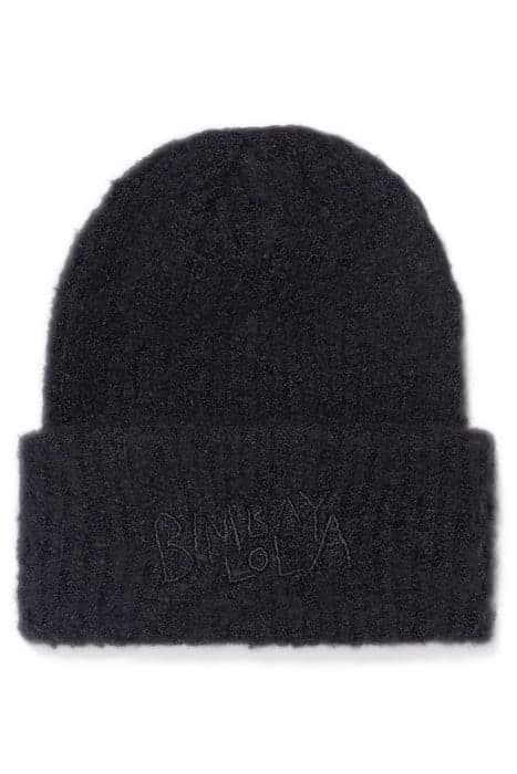 BLACK KNIT HAT by Bimba y Lola