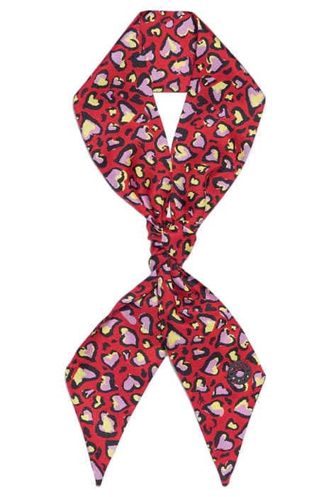 RED PRINTED SILK SCARF by Bimba y Lola