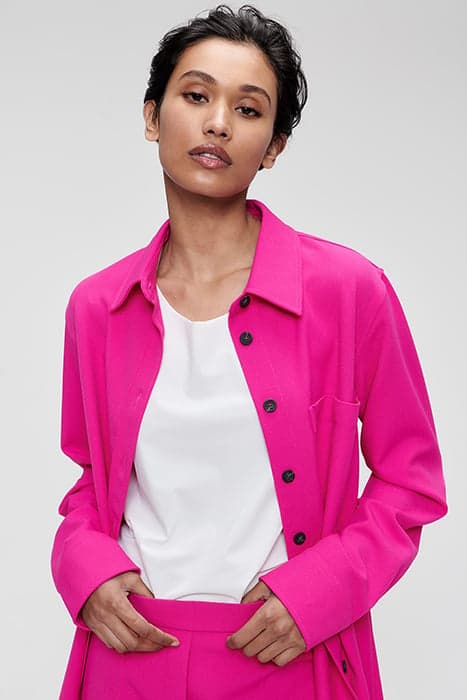 LOOSE SHIRT JACKET PINK by TRVL DRSS