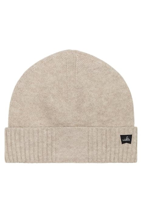 BOWY | MERINO CASHMERE BEANIE SAND MELANGE by WAHTS