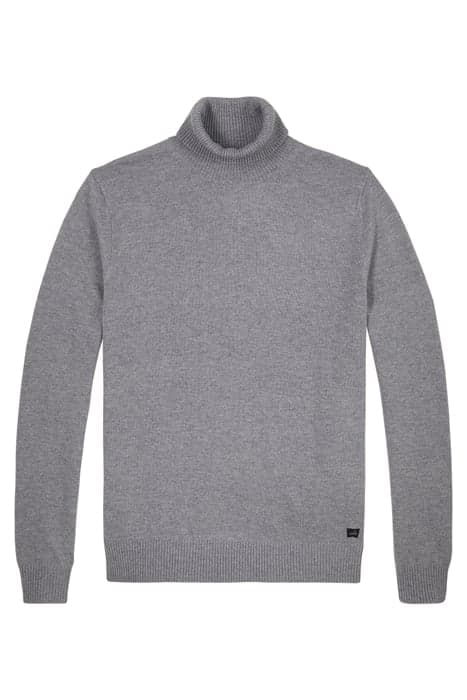 WALTON | MERINO CASHMERE ROLLNECK SWEATER MID GREY MELANGE by WAHTS